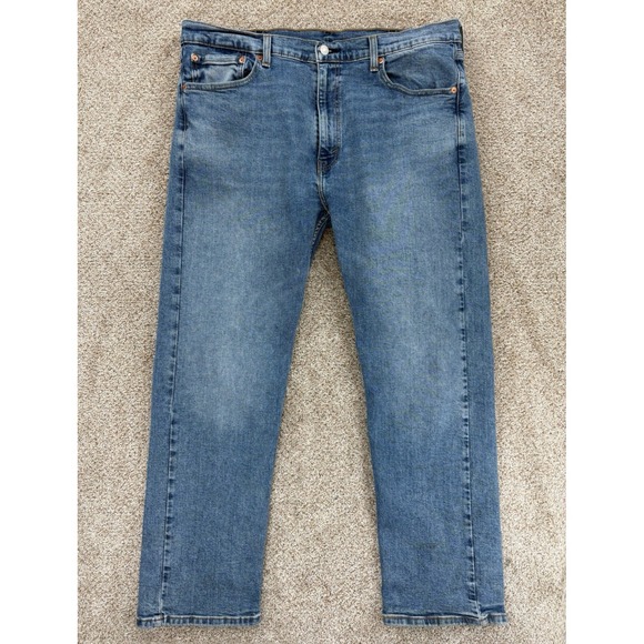Levi's Other - Levi's 505 Jeans Men's 40x30 Blue Medium Wash Flex Denim‎ Regular Straight Leg